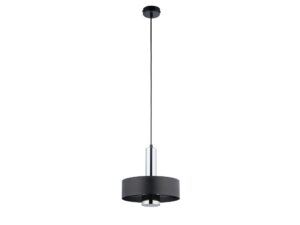 Miniaturka 4 - Lampa wisząca Rif Lux 1 M w czarnym i srebrnym wykończeniu