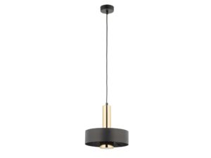 Miniaturka 1 - Lampa wisząca Rif Lux 1 M w czarnym i złotym wykończeniu