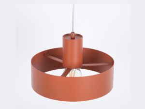 Miniaturka 8 - Metalowy klosz lampy wiszącej Rif M w ceglanym wykończeniu