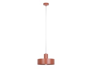 Miniaturka 5 - Lampa wisząca Rif M w kolorze ceglanym, widok całej oprawy