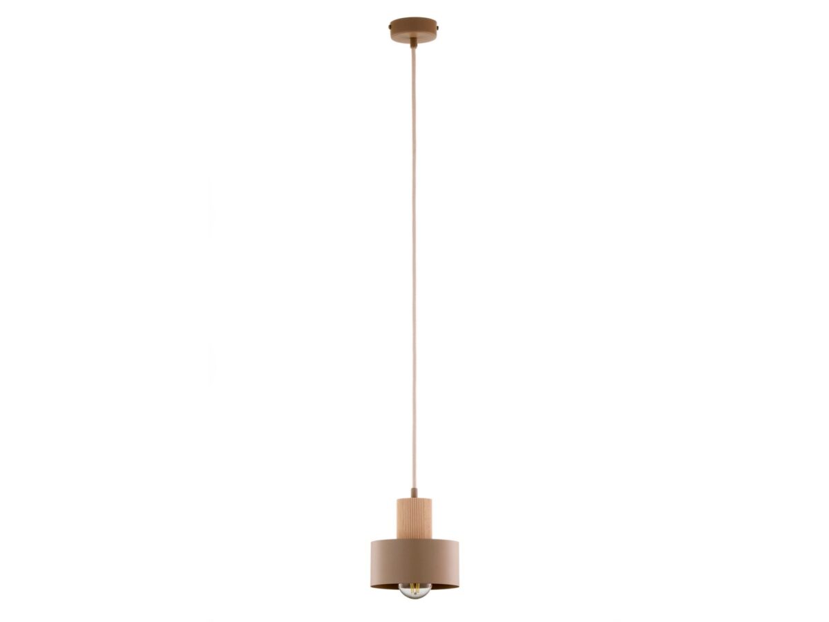 Lampa wisząca Rif Wood 1 S 1-punktowa z drewnem