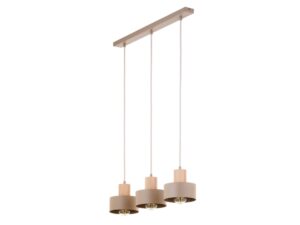 Miniaturka 9 - Rif Wood 3 w ciepłym beżu i jasnym drewnie, ujęcie całej lampy pod kątem