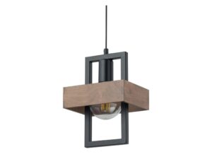 Miniaturka 1 - Lampa Robin 1 z brązowym kloszem i czarnym zawieszeniem, drugie ujęcie