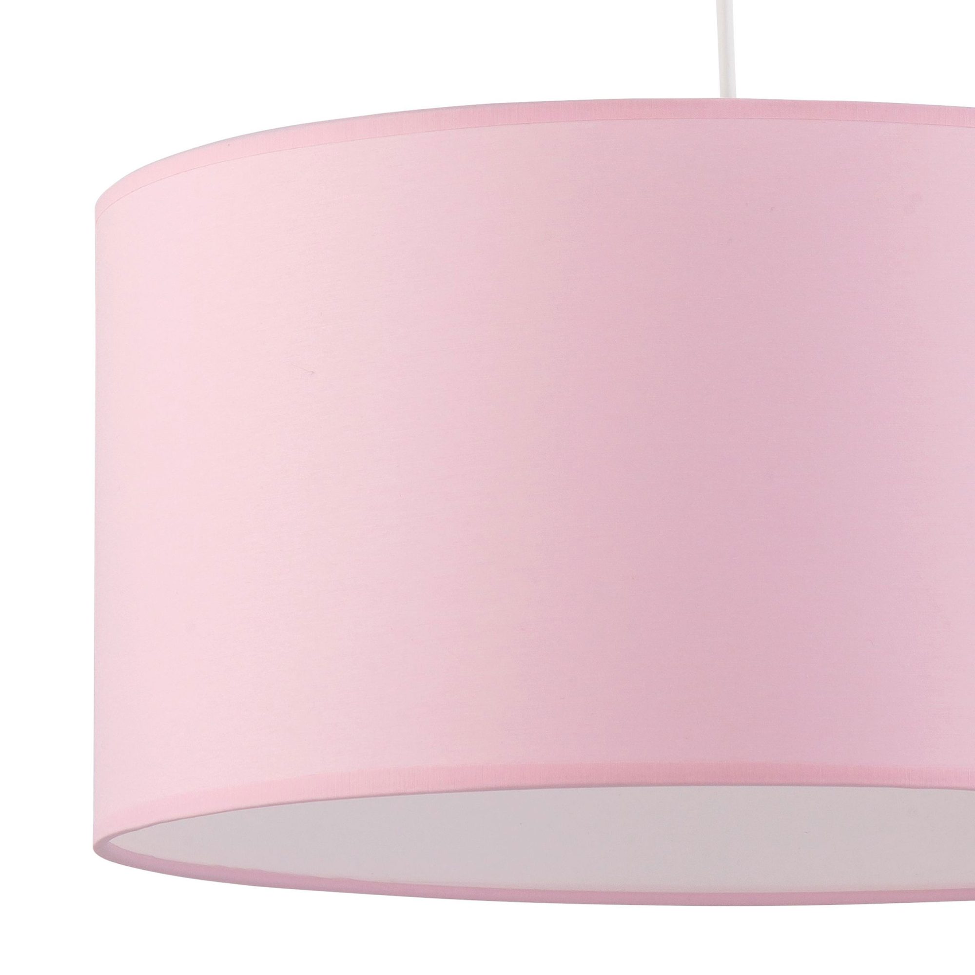 Różowa lampa wisząca Rondo Kids w aranżacji pokoju dziecięcego