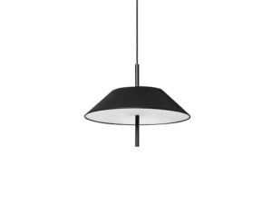 Miniaturka 3 - Czarna lampa wisząca SAKOSI A, wnętrze abażuru i osłonka