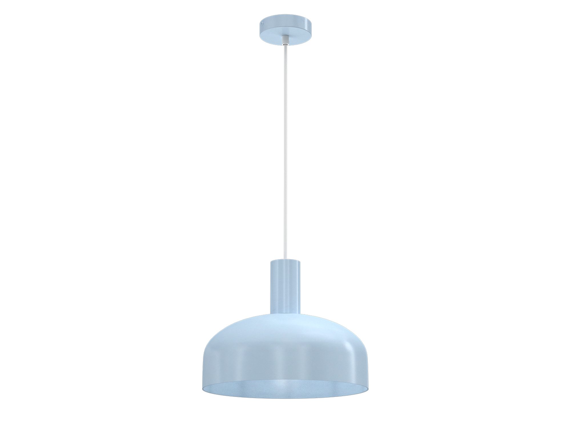 Cała lampa wisząca Salorino błękitny na białym tle