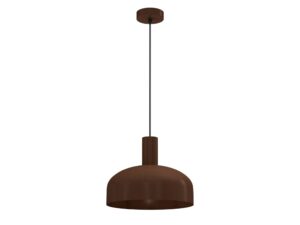 Miniaturka 5 - Czekoladowobrązowa lampa wisząca Salorino na białym tle