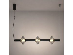Miniaturka 2 - Lampa wisząca Seladano 18 W czarna w aranżacji – ujęcie 1
