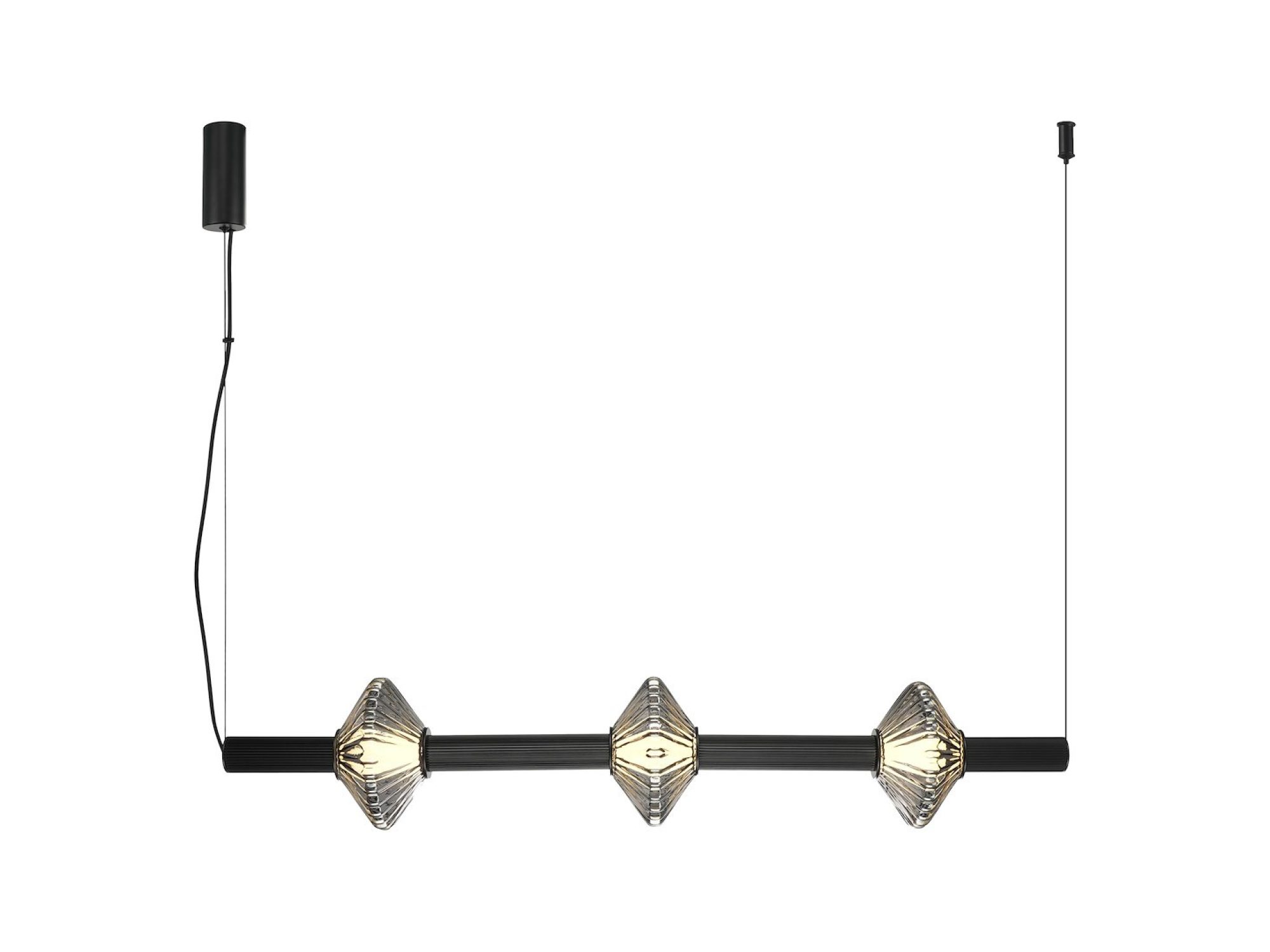 Lampa wisząca Seladano 18 W czarna – cały model na białym tle