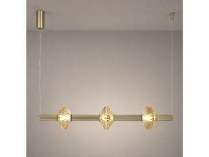 Miniaturka 3 - Lampa wisząca Seladano 18 W złota w aranżacji – ujęcie 1