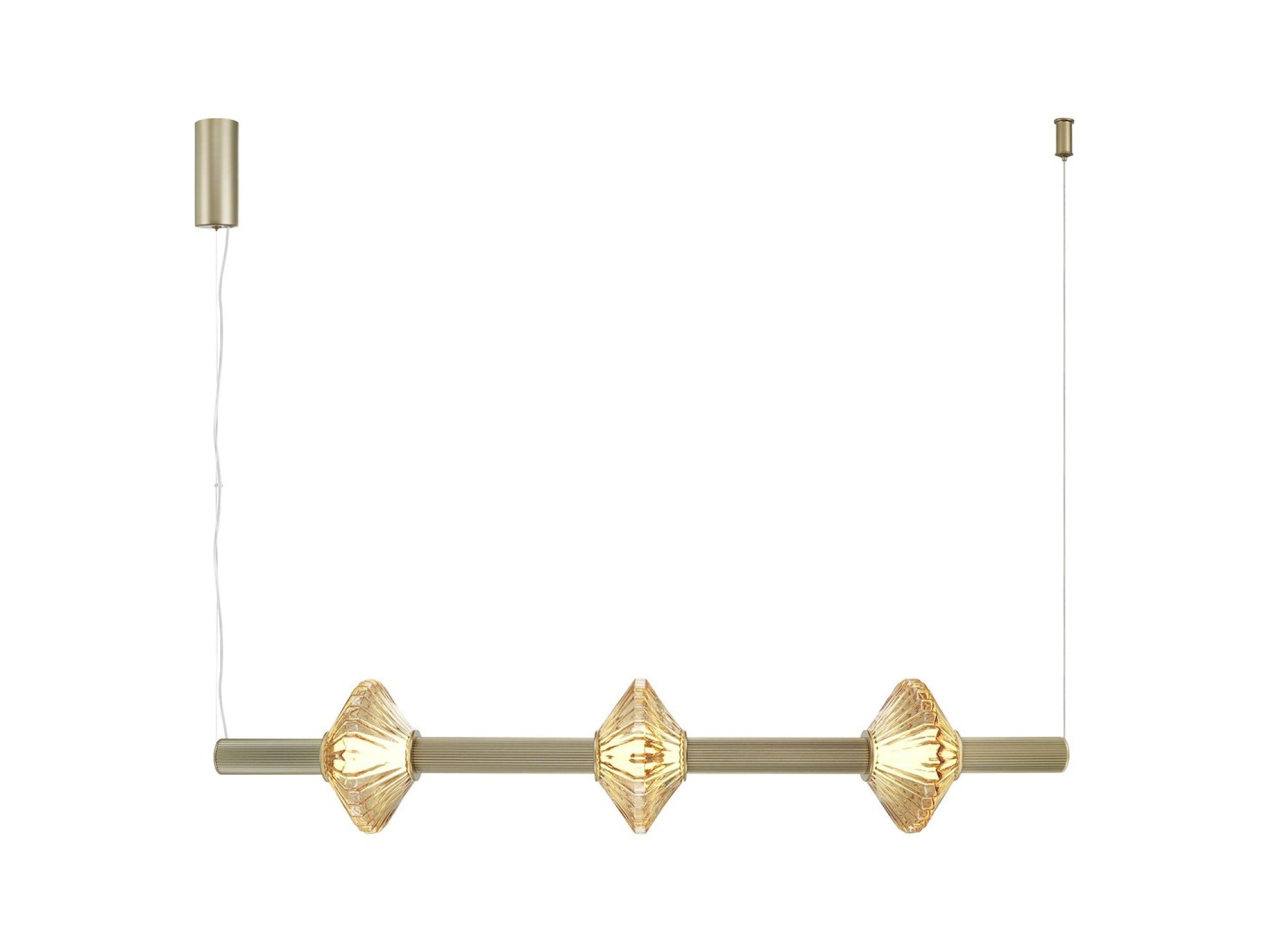 Lampa wisząca Seladano 18 W złota – cały model na białym tle