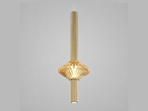 Miniaturka 3 - Lampa wisząca Seladano 7 W złota – cały model na białym tle