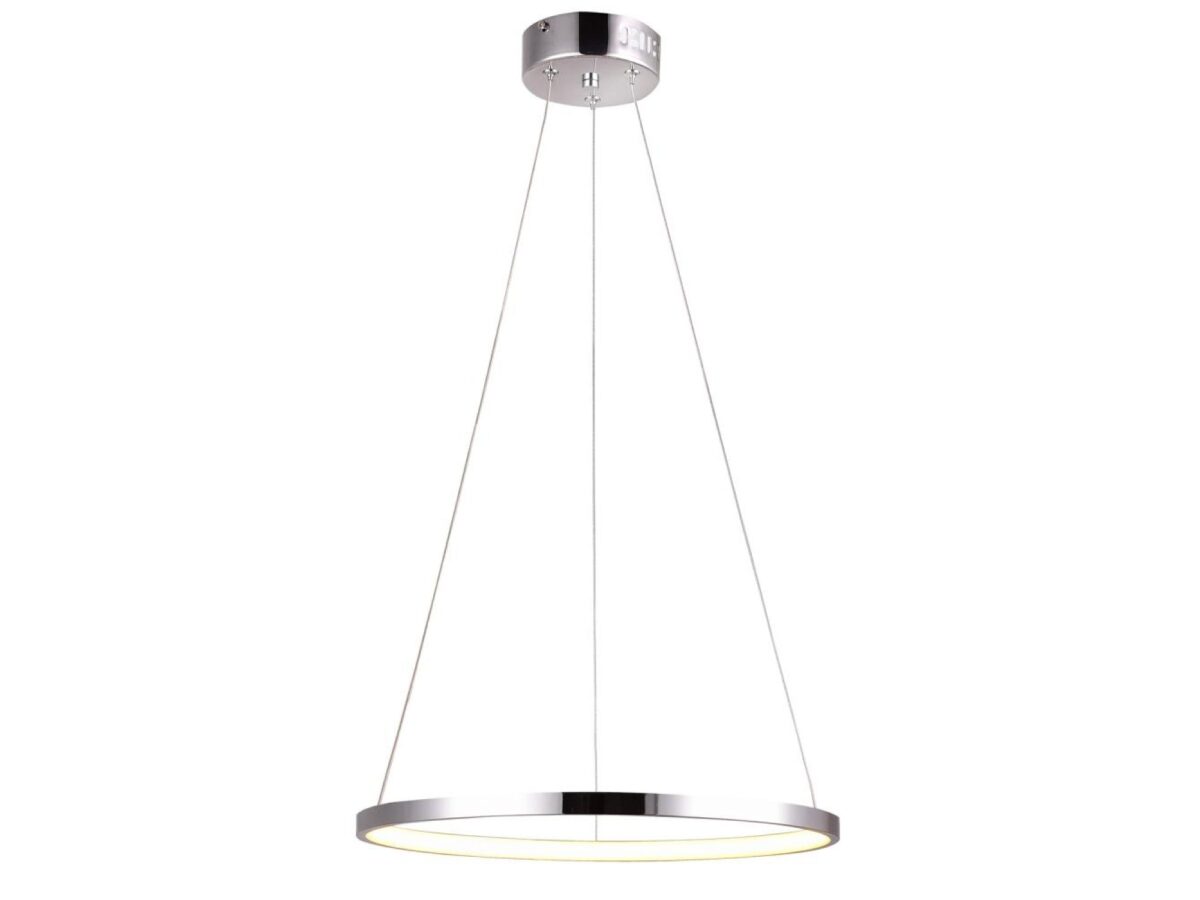 Lampa wisząca LED Selavona 40 cm – chrom lub złoto