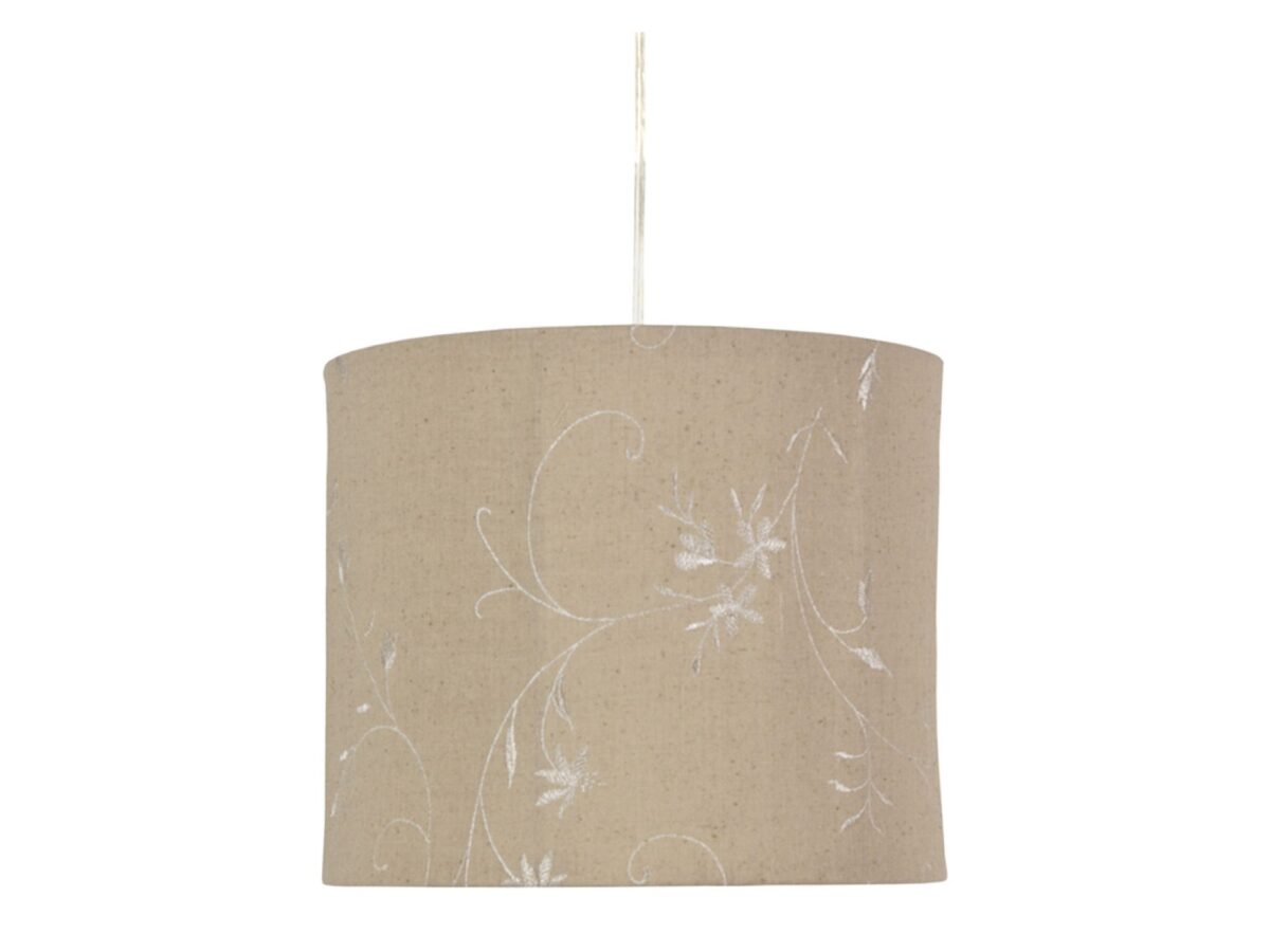 Lampa wisząca z abażurem Selerona 105 cm beżowa