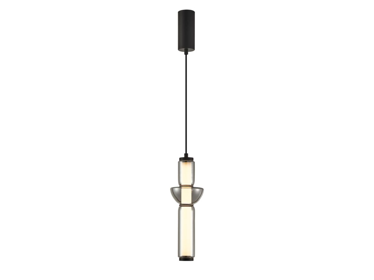 Lampa wisząca LED Selireta 19 W czarna 3000 K