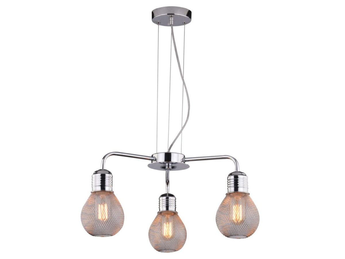 Lampa wisząca 3-punktowa Seliso 46 cm chrom