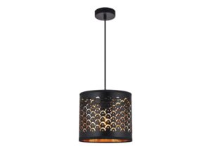 Miniaturka 4 - Lampa wisząca Seloda 1 × E27 30 cm czarno-złota