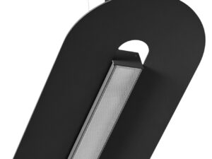 Miniaturka 2 - Detal czarnej lampy SENKEI B z liniowym dyfuzorem LED