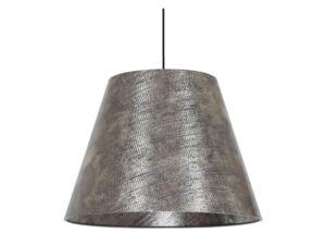 Miniaturka 2 - Lampa Serada o strukturalnym szarosrebrnym metalicznym wykończeniu abażuru