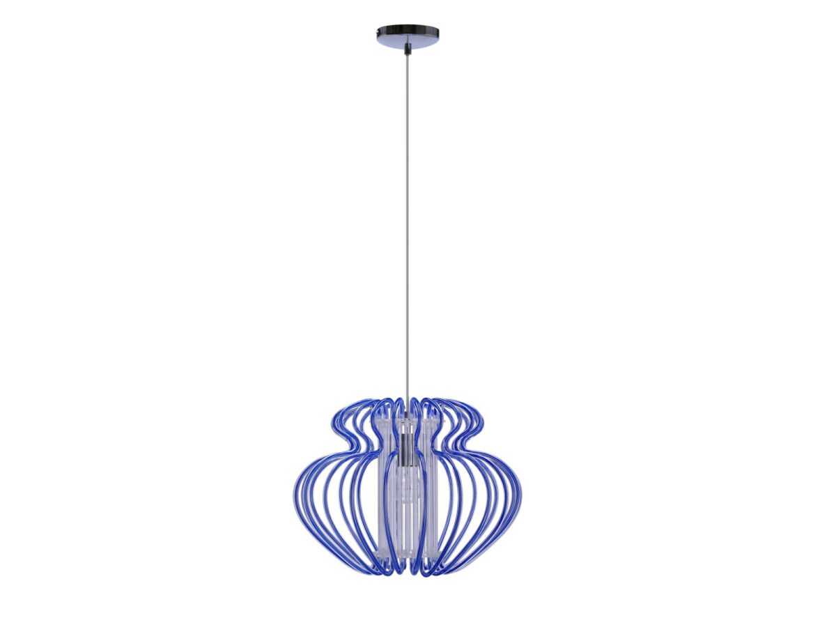 Lampa wisząca Serosina 45 cm z ażurowym kloszem