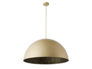 Miniaturka 9 - Lampa wisząca Sfera złota z czarnym nakrapianym wnętrzem klosza