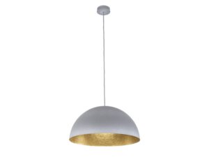Miniaturka 8 - Lampa wisząca Sfera z szaro-złotą nakrapianą kopułą