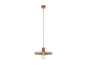 Miniaturka 5 - Lampa wisząca Sila 30 cm ceglasto-piaskowa na białym tle