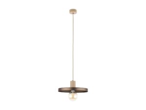 Miniaturka 3 - Lampa wisząca Sila 30 cm piaskowo-brązowa na białym tle