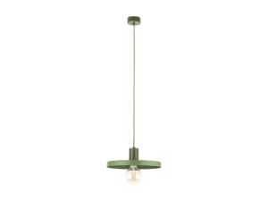 Miniaturka 2 - Lampa wisząca Sila 30 cm zielono-groszkowa na białym tle