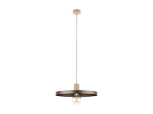 Miniaturka 3 - Lampa wisząca Sila 40 cm piaskowo-brązowa na białym tle