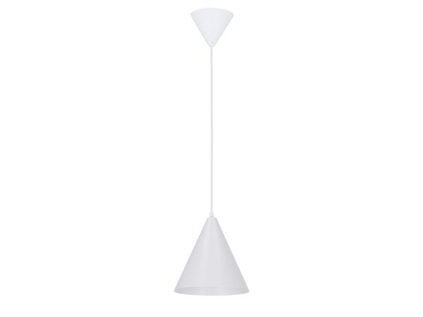 Lampa wisząca Silero biała ze stożkowym kloszem