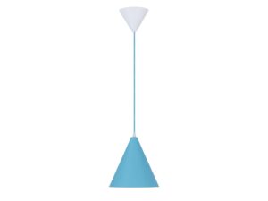 Miniaturka 3 - Niebieska lampa wisząca Silero metalowy stożek