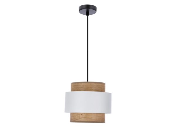 Lampa wisząca Solamano z białym abażurem