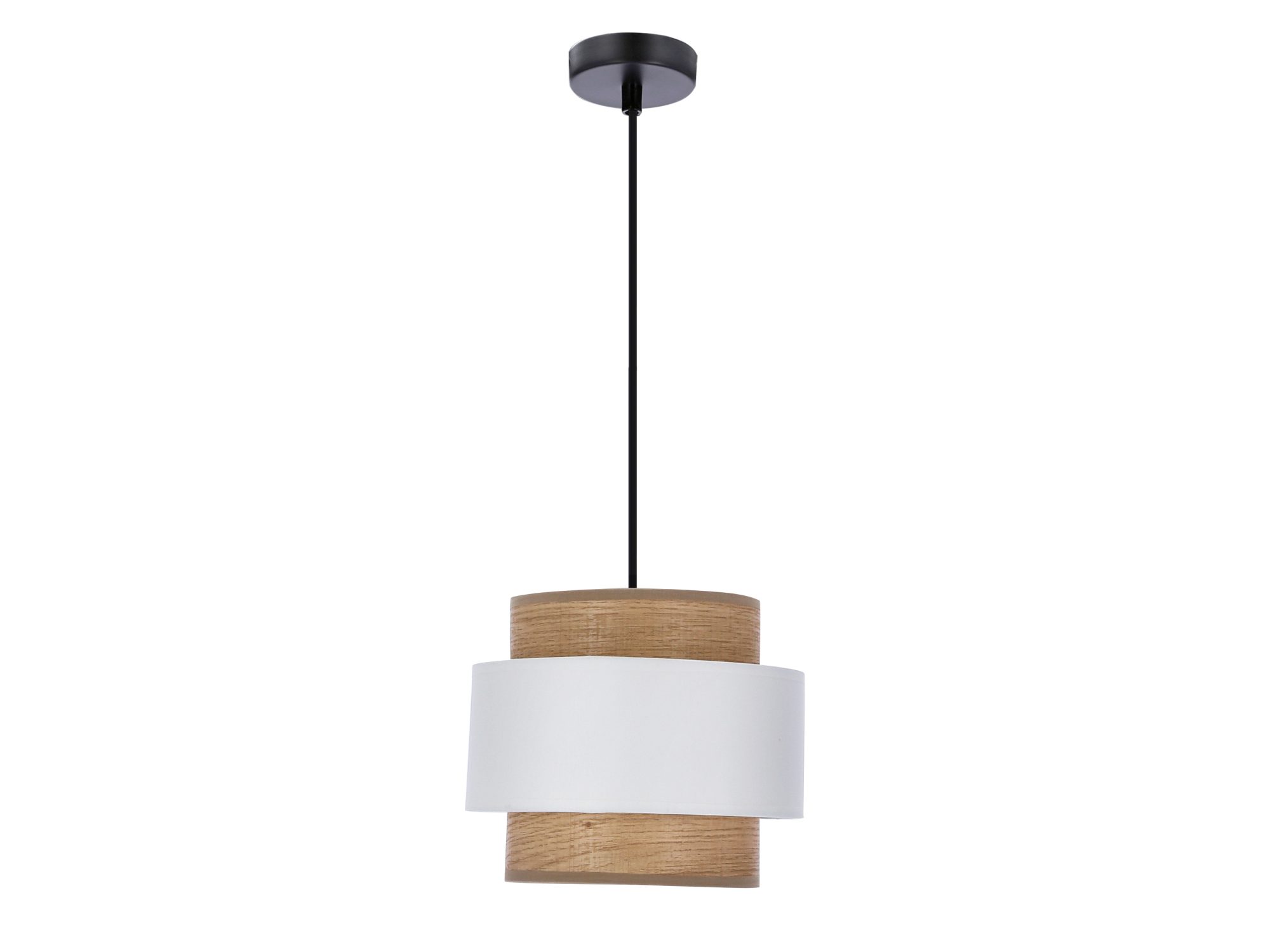 Lampa wisząca Solamano z białym abażurem