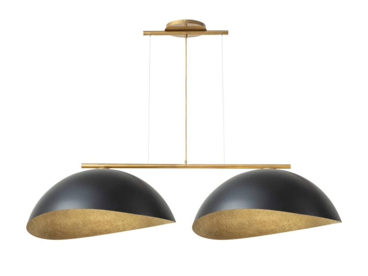 Lampa wisząca Solar 2 L 2-punktowa z kopułowymi kloszami