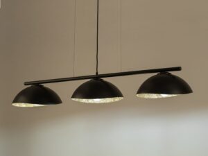 Miniaturka 7 - Lampa wisząca Solar 3 S czarna z trzema podświetlonymi kopułami