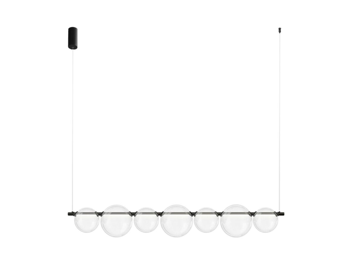 Lampa wisząca Solemina LED 125 cm czarna