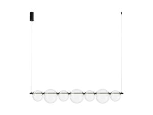 Miniaturka 6 - Czarna lampa wisząca Solemina LED 19 W z drugiego ujęcia
