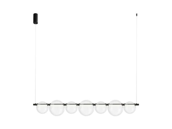 Czarna lampa wisząca Solemina LED 19 W z drugiego ujęcia