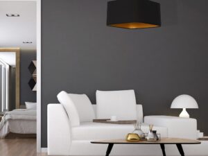 Miniaturka 3 - Czarna lampa wisząca Solivio we wnętrzu