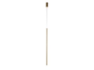 Miniaturka 2 - Lampa wisząca Sopel Premium 1 długi, złoty szczotkowany, klosz 75 cm