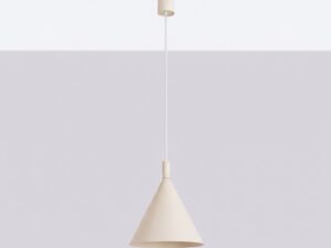 Miniaturka 35 - Lampa wisząca Sorvella 25 cm beżowy we wnętrzu