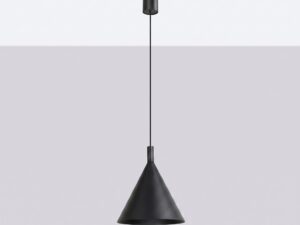Miniaturka 45 - Lampa wisząca Sorvella 25 cm czarny we wnętrzu