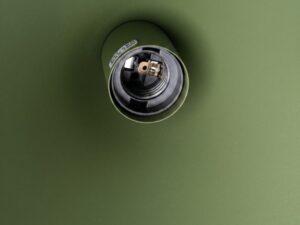 Miniaturka 30 - Lampa wisząca Sorvella 25 cm zielony oliwkowy – oprawka E27 od spodu