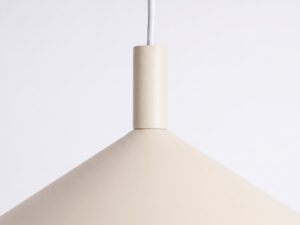 Miniaturka 105 - Lampa wisząca Sorvella 40 cm beżowy – detal mocowania klosza