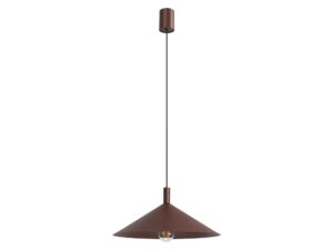 Miniaturka 17 - Lampa wisząca Sorvella 40 cm brązowy na białym tle