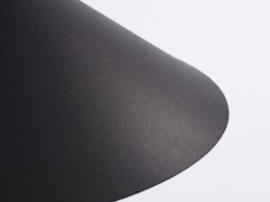 Miniaturka 114 - Lampa wisząca Sorvella 40 cm czarny – detal krawędzi klosza