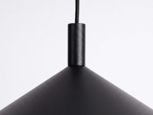 Miniaturka 115 - Lampa wisząca Sorvella 40 cm czarny – detal mocowania klosza