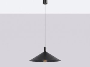 Miniaturka 111 - Lampa wisząca Sorvella 40 cm czarny we wnętrzu