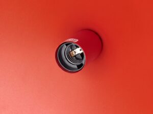 Miniaturka 33 - Lampa wisząca Sorvella 40 cm czerwony – oprawka E27 od spodu